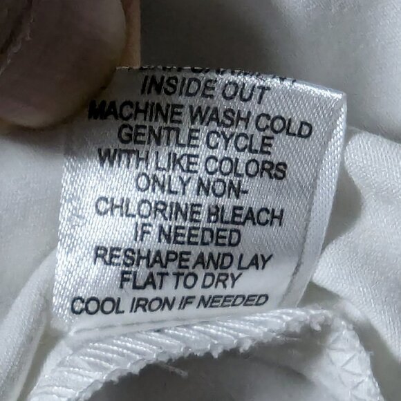 Coco + Carmen Harbour Tie Front Women's Shirt Color White Size L/XL 3/4 sleeve - Picture 10 of 11